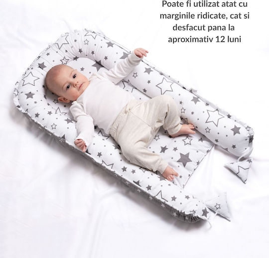 Kidizi Pernă pentru bebeluși în formă de cuib Albastru 50x90buc