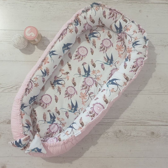 Kidizi Baby Nestkissen Rosa 50x90cm