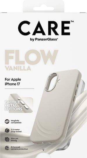 Care By Panzerglass Feature Flow Case Vanilla W Magsafe Iphone 17