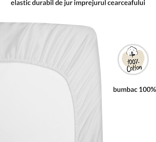 Kidizi Lenjerie De Patut Bebe Cu Cauciuc Verde 120x60cm