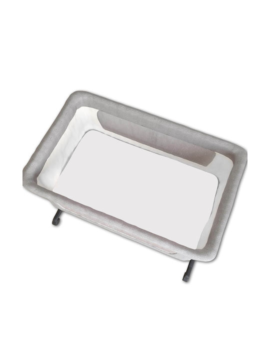Kidizi Seturi de cearșafuri pentru bebeluși Pentru Patut Bumbac cu Cauciuc Albe 90x50buc 2buc
