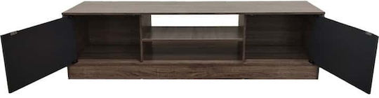 Έπιπλο Τηλεόρασης Sasa Oak-ανθρακί Μ150xΠ35xΥ41.5cm