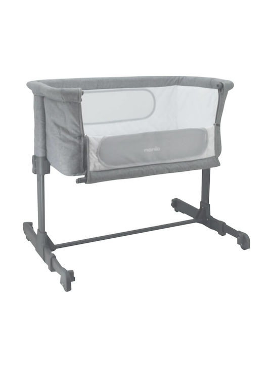 Kidizi Cradle-Park with Mattress and Wheels Gray