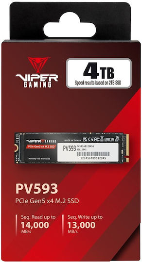 Patriot Viper PV593 SSD 4TB M.2 mit PCI Express 5.0 Kommunikationsprotokoll