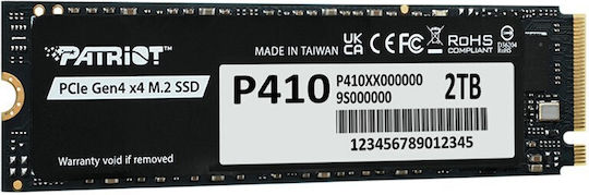 Patriot Viper P410 SSD 2TB M.2 Type with PCI Express 4.0 Connection P410P2TBM28H