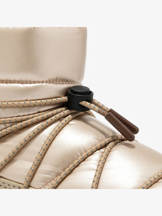 Snow Women's Snow Boots with Fur Beige
