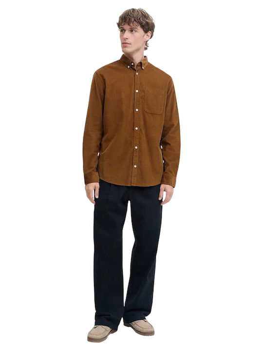 Long-sleeved Corduroy Shirt Monks Robe