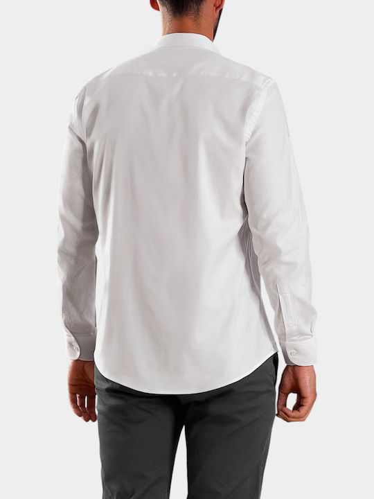Long-sleeved Cotton Shirt White