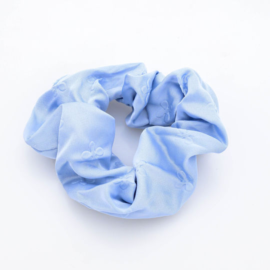 Fabric Hair Scrunchie 7 Colors-light blue