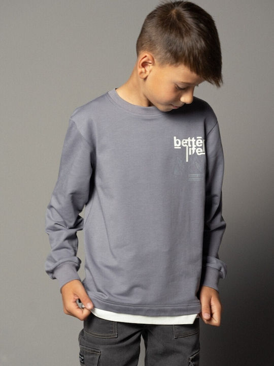 Kinder-Sweatshirt Gray