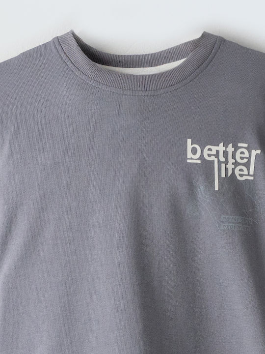 Kinder-Sweatshirt Gray