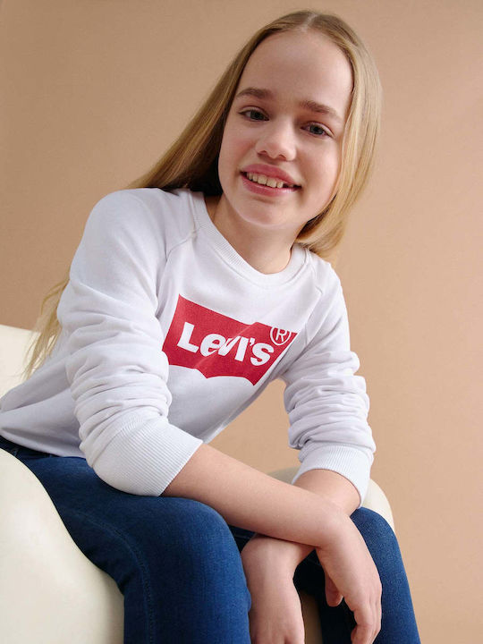 Kinder-Sweatshirt Weiß Crew