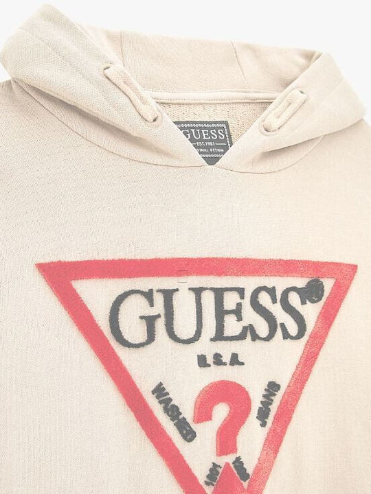 Kids Sweatshirt with Hood and Pockets Gold