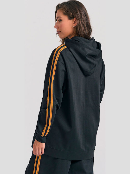 Women's Sweatshirt Jacket Hooded Black
