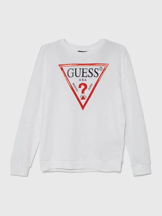 Fleece Kinder-Sweatshirt Pure Weiß
