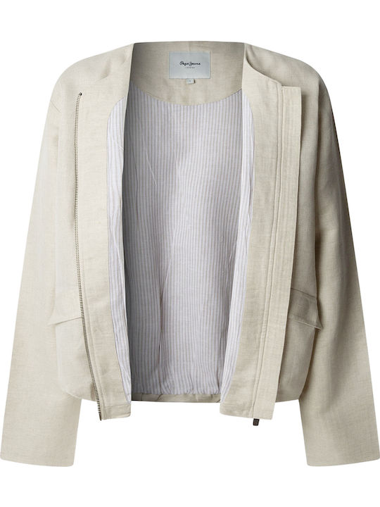 Γυναικείο Bomber Jacket Light Beige