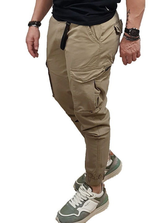 Rebase Trousers Cargo Agate Beige, Beige