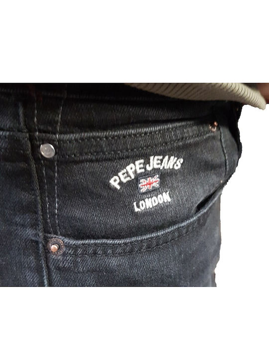 Trousers in Slim Fit Washed Black