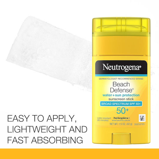 Neutrogena Beach Defence Водоустойчив Слънцезащитен Стик За Лице SPF50 42гр
