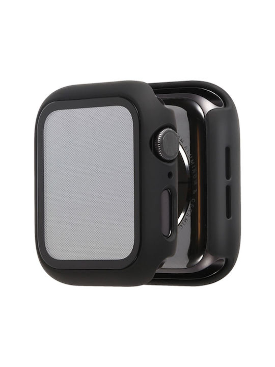Sonique Plastic Case with Glass in Rose Gold color for Apple Watch 10 42mm