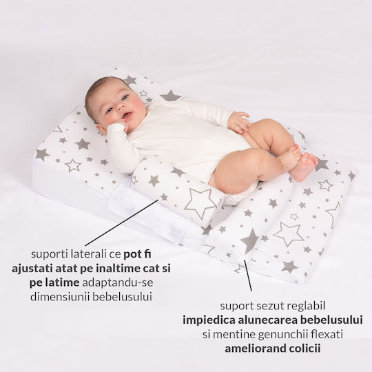 Kidizi Pernă pentru bebeluși pentru întoarcerea pe spate Burgundy