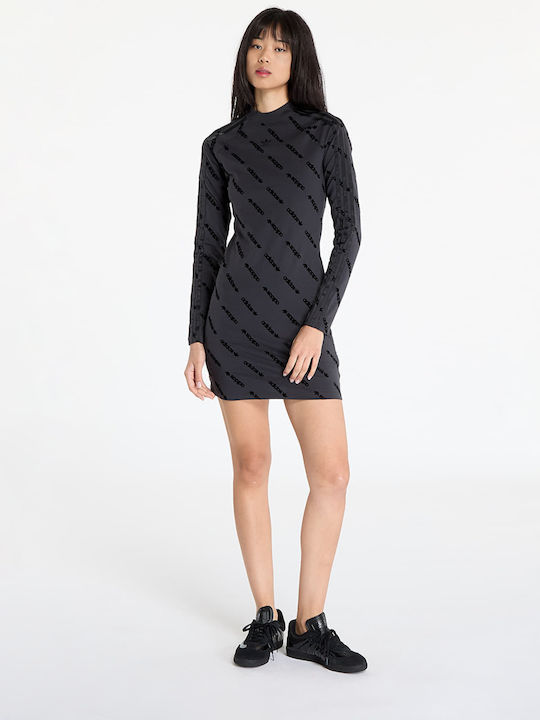 Dress Mini Αθλητικό Φόρεμα Μακρυμάνικο Carbon