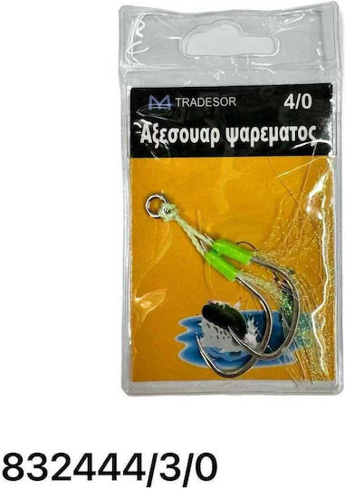 Fishing Hook Double Thread Assist Hooks 3/0 8062 832444