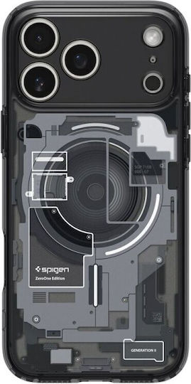 Spigen Ultra Hybrid MagSafe Zero One Umschlag Rückseite Kunststoff / Silikon 2mm Schwarz (iPhone 17 Pro Max)