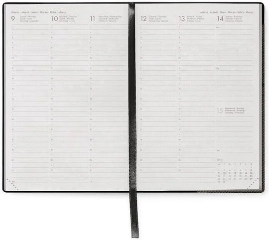Legami Milano Medium Weekly Agendas 2026 Deep Graphite 12x18cm