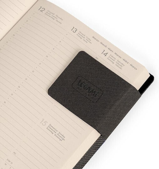 Legami Milano Medium Weekly Agendas 2026 Deep Graphite 12x18cm