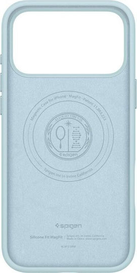 Spigen Silicone Fit Umschlag Rückseite Silikon Mute Blue (iPhone 17 Pro Max)