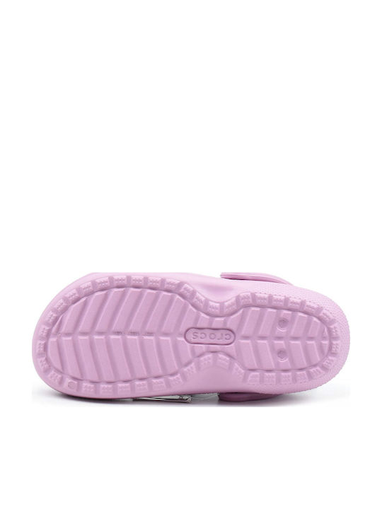 Crocs Classic Lined Woman Clogs with Fur Purple