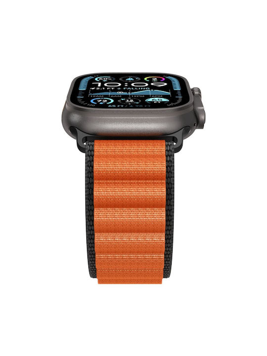 Spigen Wbf1 Strap Fabric Black Orange (Apple Watch 44/45/46/49 mm - Spigen)