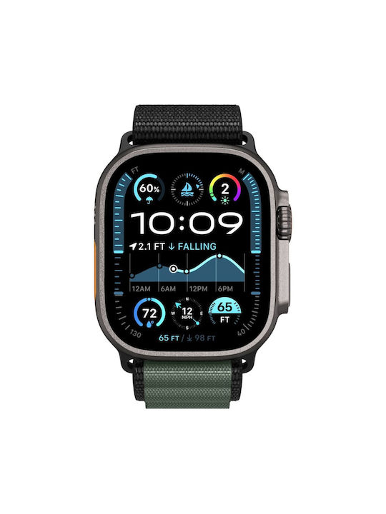 Spigen Wbf1 Strap Fabric Black Green (Apple Watch 44/45/46/49 mm - Spigen)