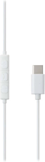 Streetz C210 In-ear Handsfree Headphones with Connector USB-C White