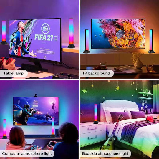 Smart Осветително Тяло Smart LED RGB Бар 2 Бр