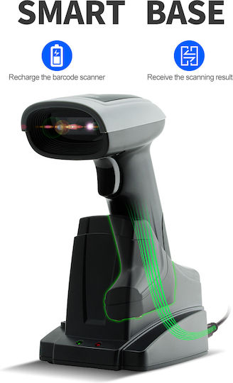 Gtcodestar Scanner Χειρός Ενσύρματο με Δυνατότητα Ανάγνωσης 2D και QR Barcodes