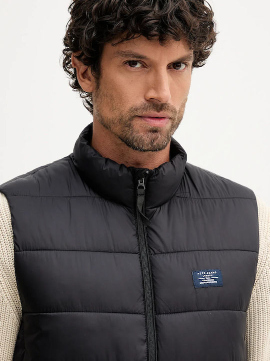 Sleeveless Jacket Puffer Black