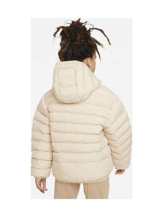 Kinderjacken & Winterjacken Sport Kinder Mäntel & Jacken Lang Beidseitig mit Futter Beige