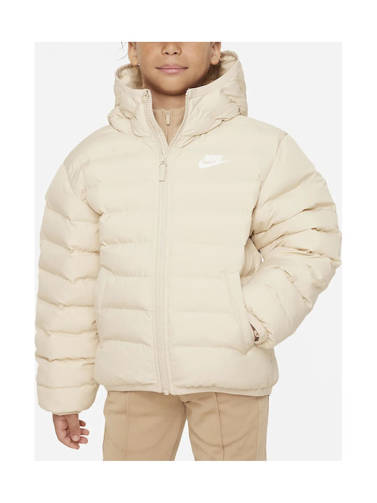 Kinderjacken & Winterjacken Sport Kinder Mäntel & Jacken Lang Beidseitig mit Futter Beige