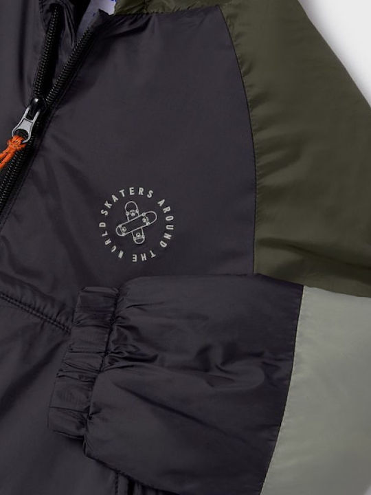 Kids' Casual Jacket Short with Hood Multicolour