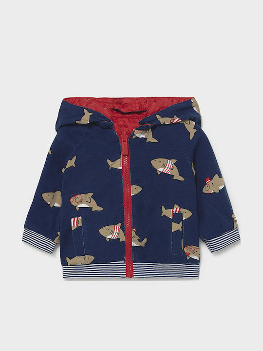 Ecofriends Kids Sports Short Windproof Double Sided Hooded Red