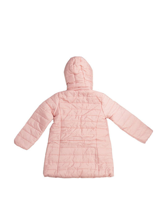Kinderjacken & Winterjacken Gesteppt Kurz mit Kapuzen-Rosa