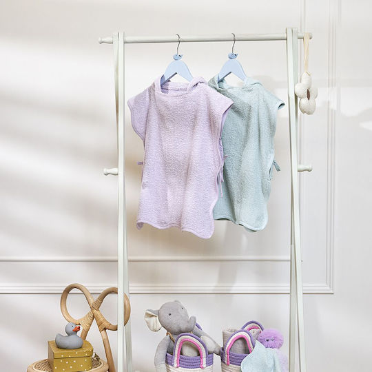 Meyco Πόντσο Μπάνιου Terry Wavy – Soft Lavender – 1-3 Years