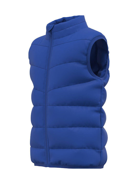 Kinder Steppjacke Ärmellos Kurz Blau