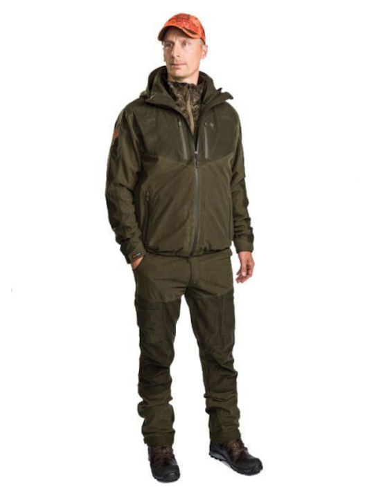 Pinewood Retriever Hunting Pants Waterproof in Green color