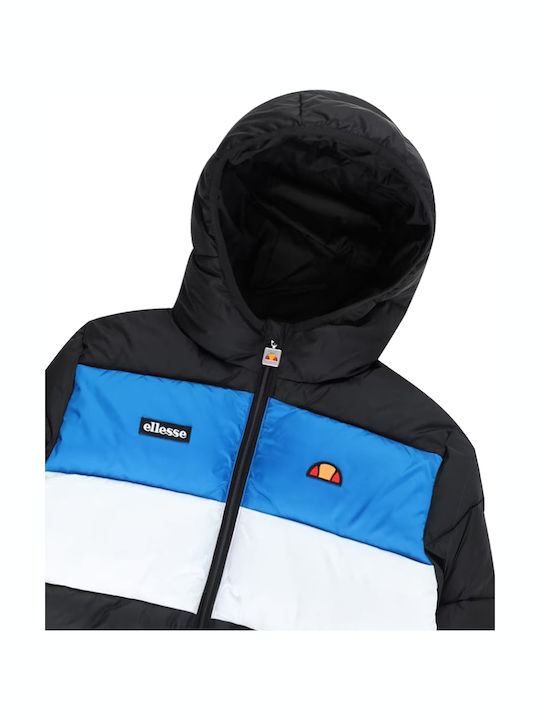 Kinder Steppjacke mit Kapuze Schwarz
