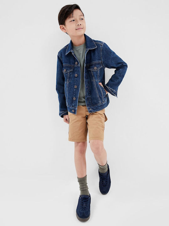 Kids' Denim Jacket Short Blue