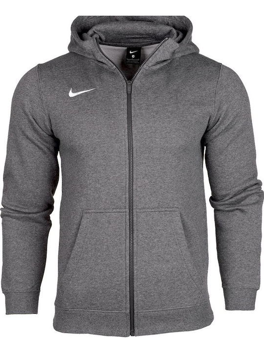 Athletic Kids Sweatshirt Cardigan Cotton with Hood Gray Park 20