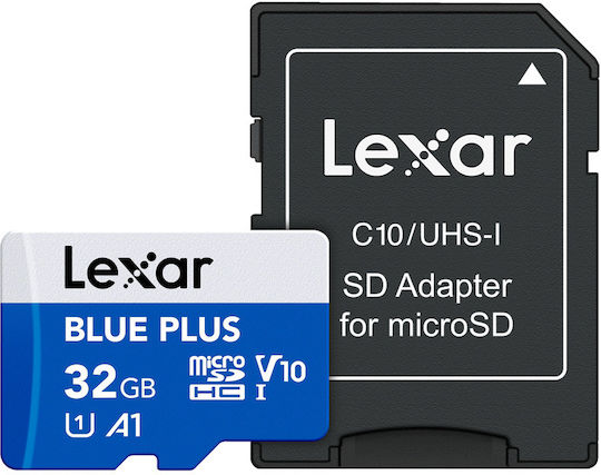 Lexar microSDXC 32GB U1 V10 A1 UHS-I 100MB/s Memory Card with Adapter